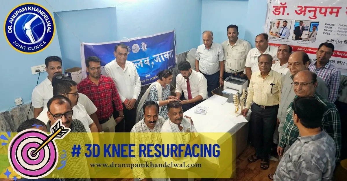 joint pain screening camp by Dr. Anupam Khandelwal - 150 patients benefitted