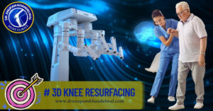 Walking on next day of ROBOTIC KNEE Replacement done by Dr. Anupam Khandelwal