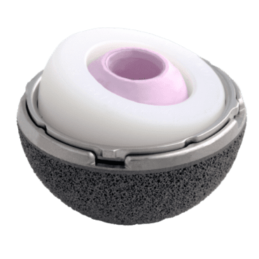 Ceramic femoral head implant used in total hip replacement surgery by the best hip replacement surgeon in Indore