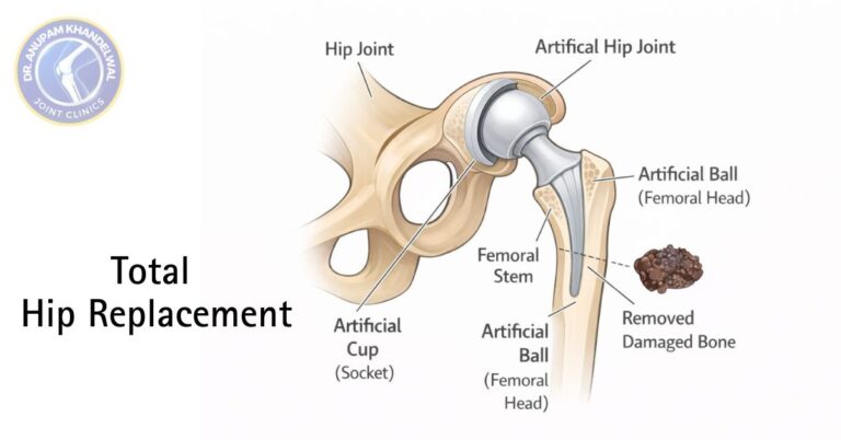 Total Hip Replacement procedure for Avascular Necrosis (AVN) treatment in Indore