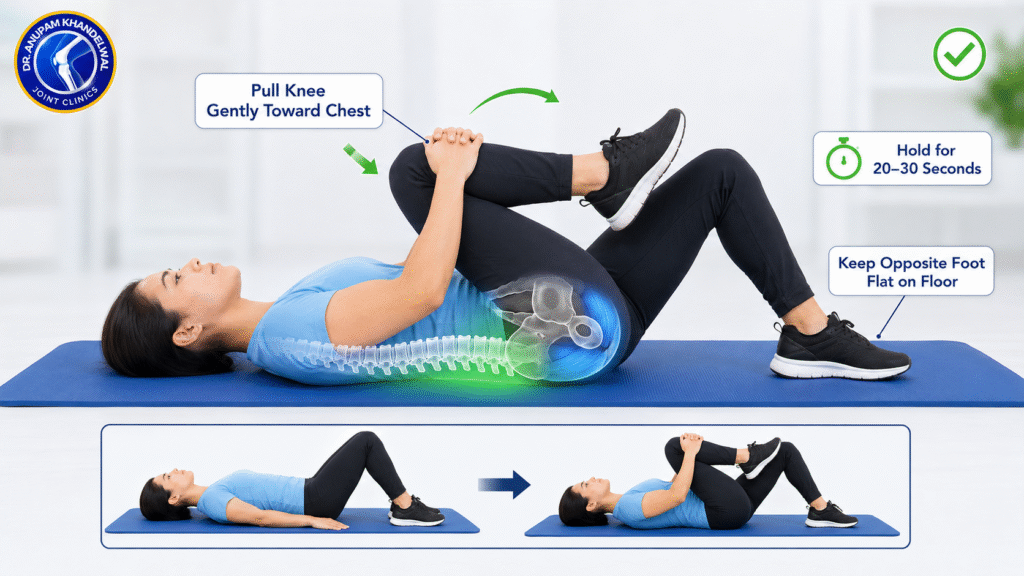 2. Knee-to-Chest Stretch