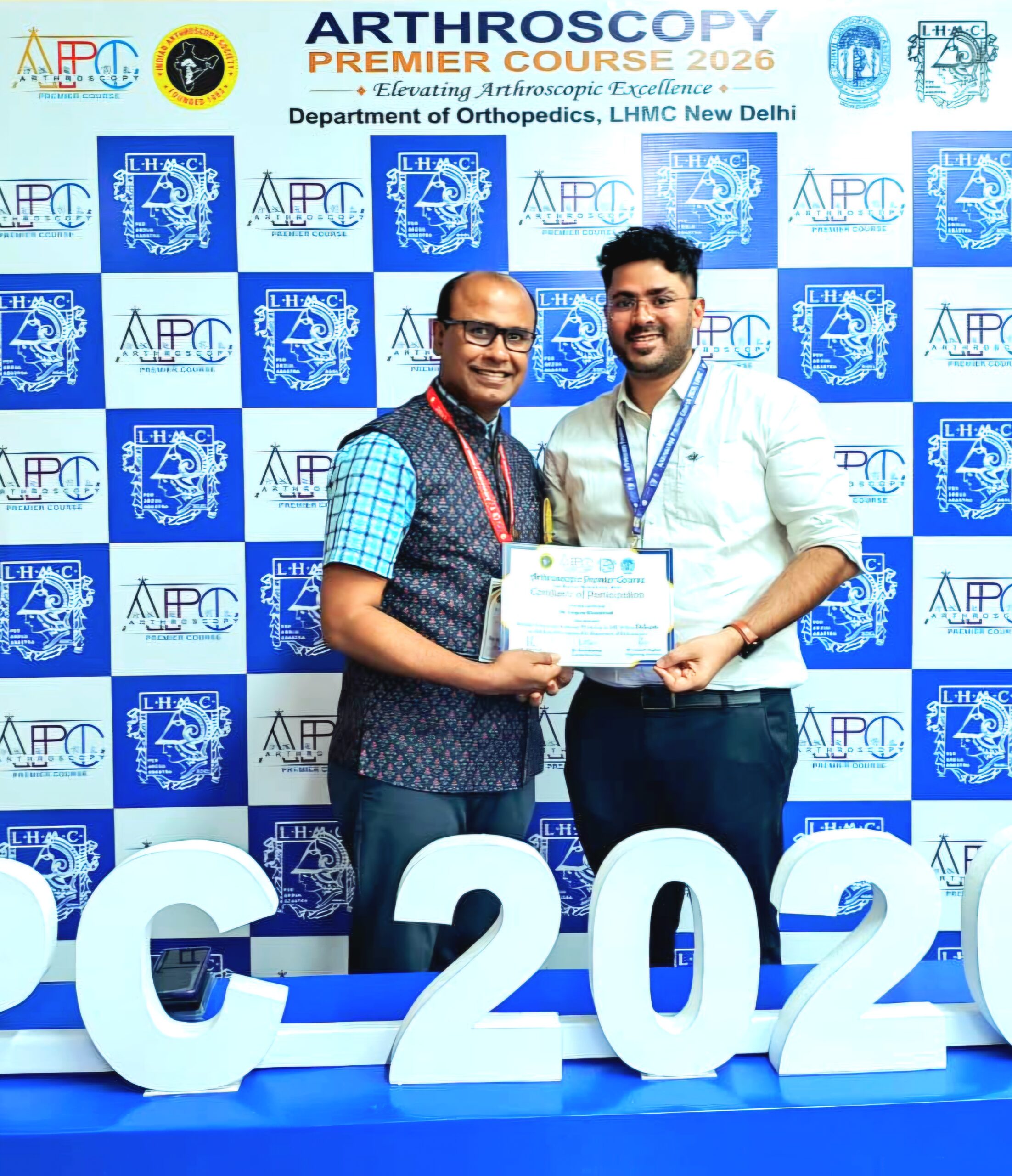 Dr. Anupam Khandelwal at the Advanced Knee & Shoulder Arthroscopy Workshop at Lady Hardinge Medical College, New Delhi.